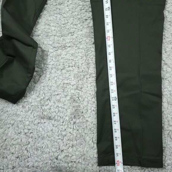 Dickies Slim Fit Tapered Twill Flex Green Work Pants Men's Size 34 x 32 - Picture 8 of 8